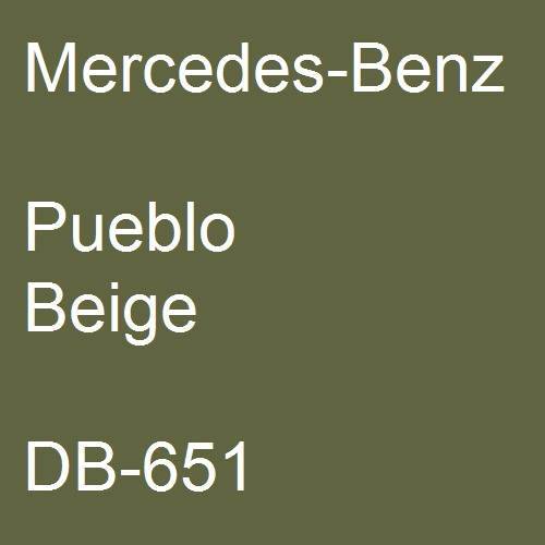 Mercedes-Benz, Pueblo Beige, DB-651.